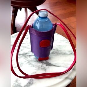 Made in Montreal Canada, genuine leather bottle holder